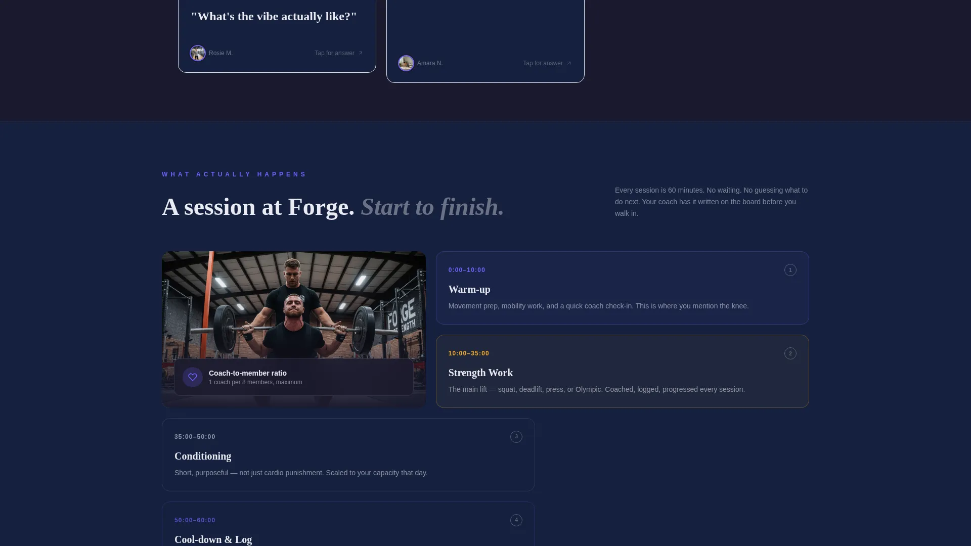 Strength & Conditioning Landing Page Template