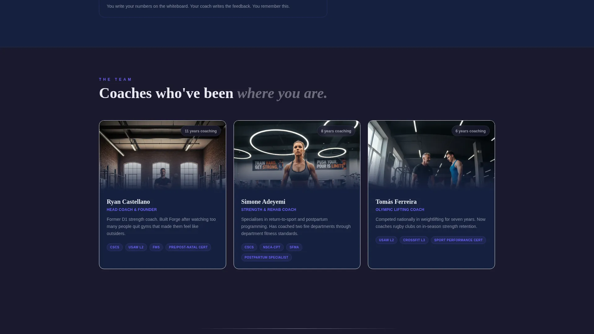 Strength & Conditioning Landing Page Template