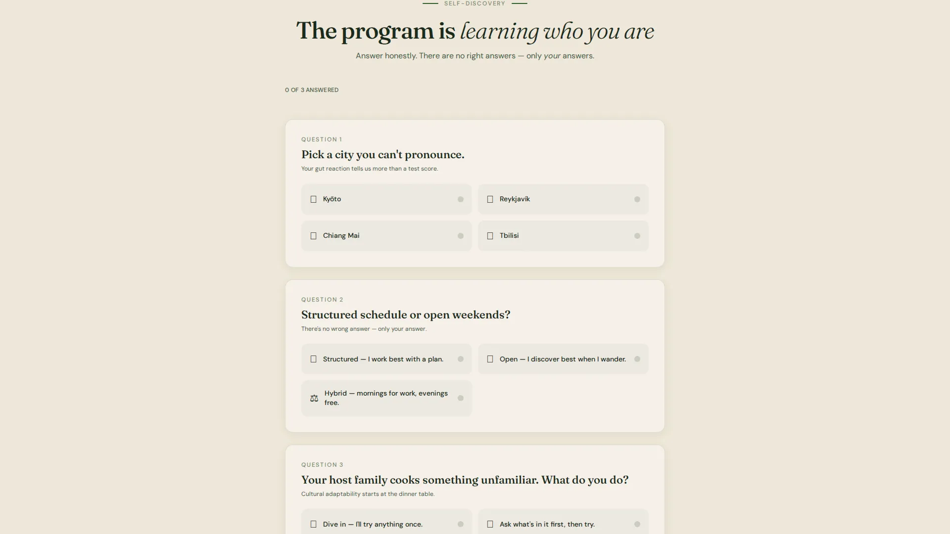 Student Exchange Program Landing Page Template