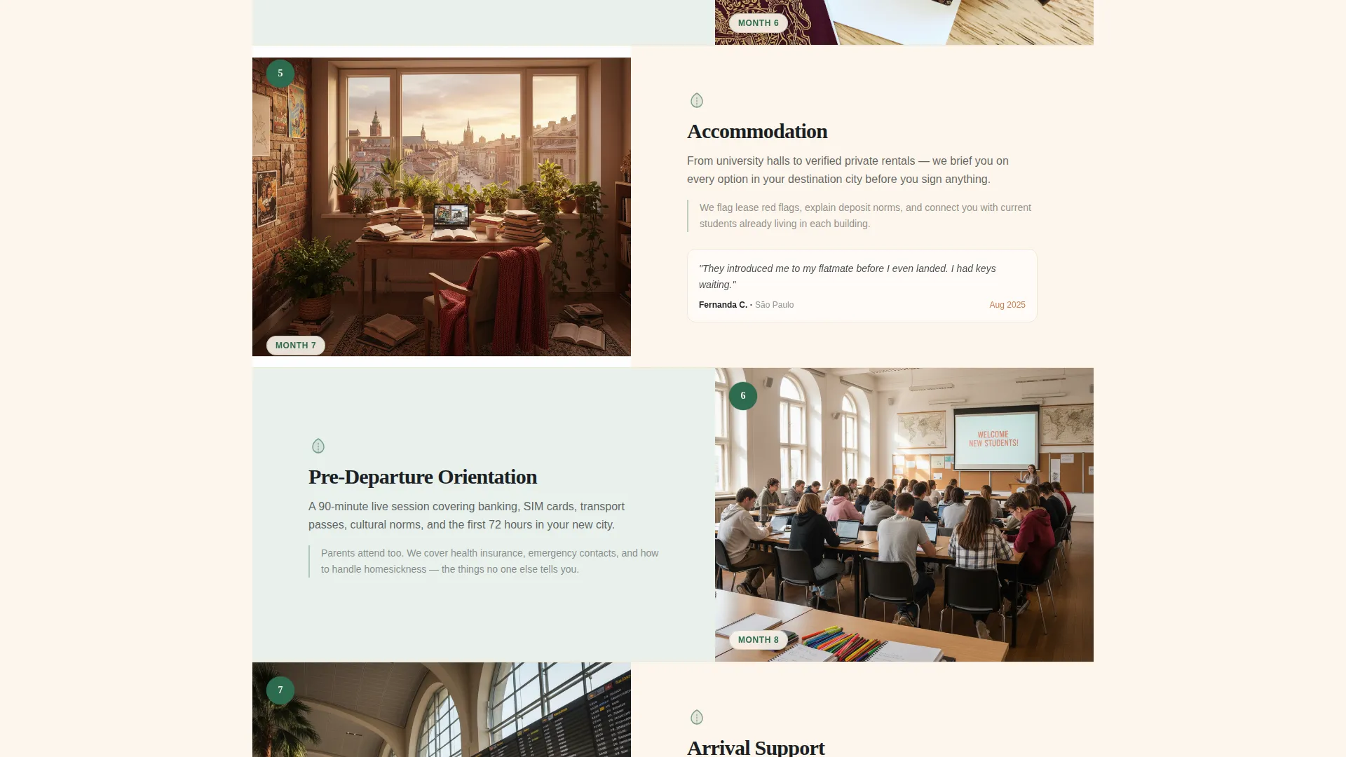 Study Abroad Consultancy Landing Page Template