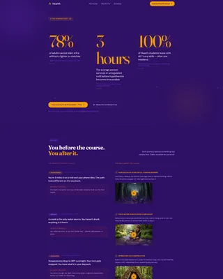 Survival Skills Course Landing Page Template