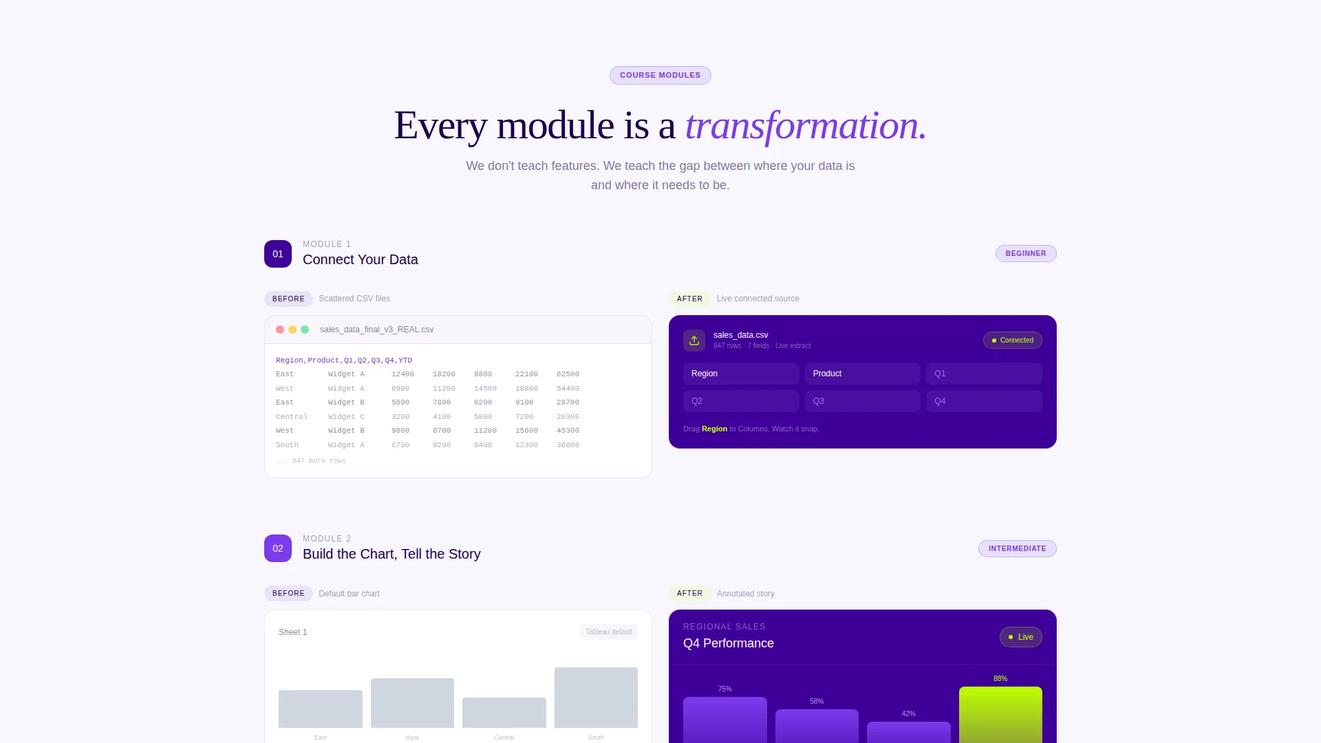Data Visualization Course Landing Page Template