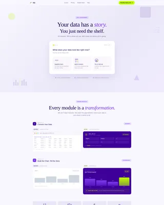 Data Visualization Course Landing Page Template