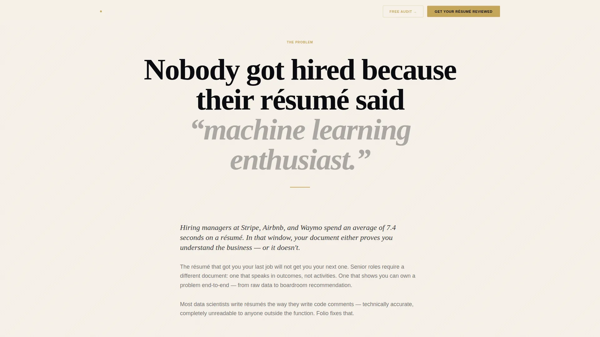 Data Scientist Profile Careers Website Template