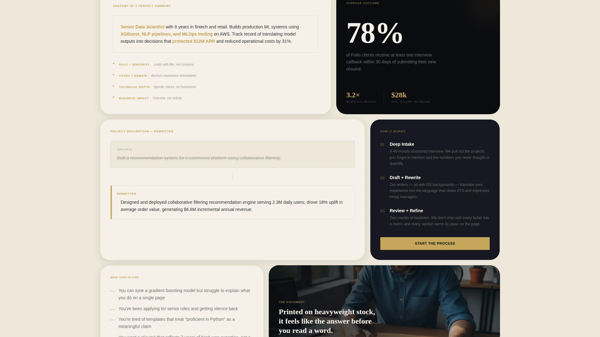 Data Scientist Profile Careers Website Template