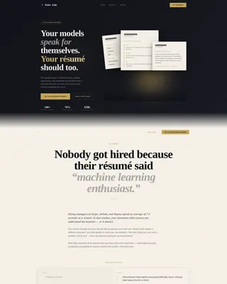 Data Scientist Profile Careers Website Template