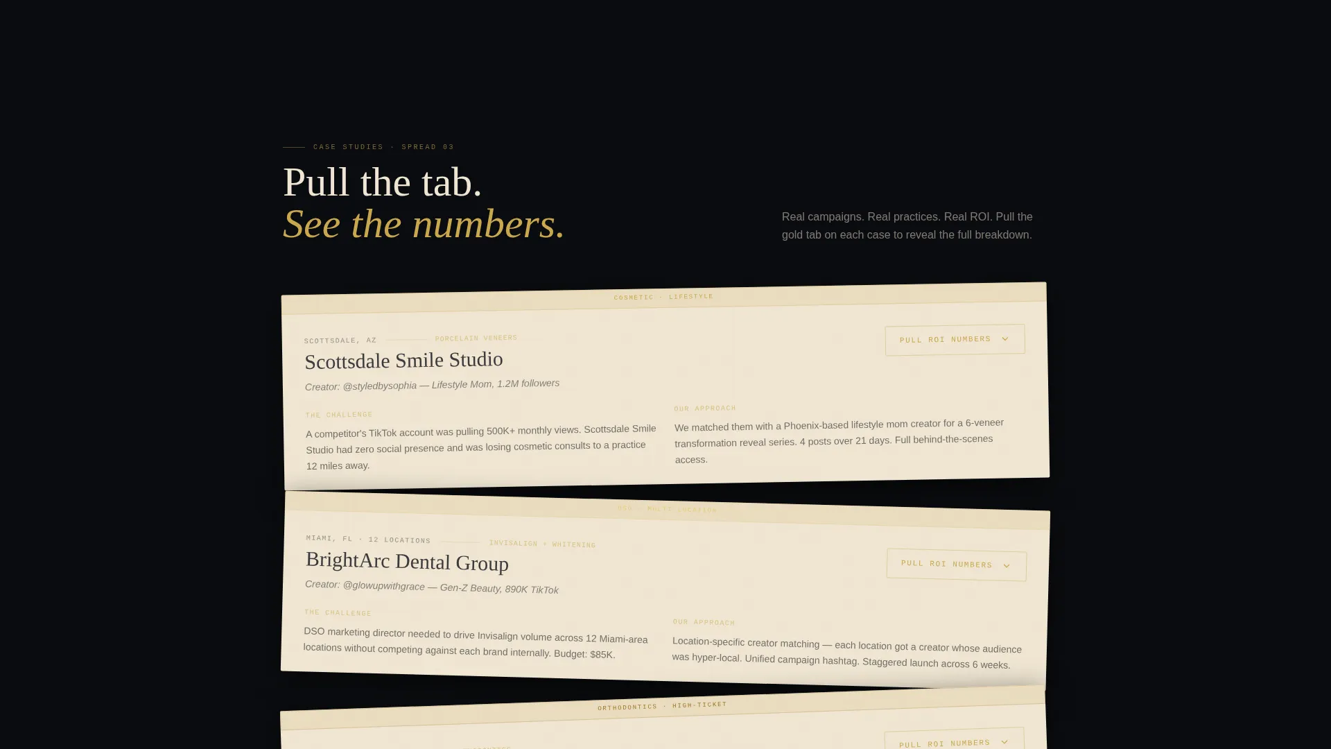 Dental Marketing & Agency Specialist Portfolio Website Template