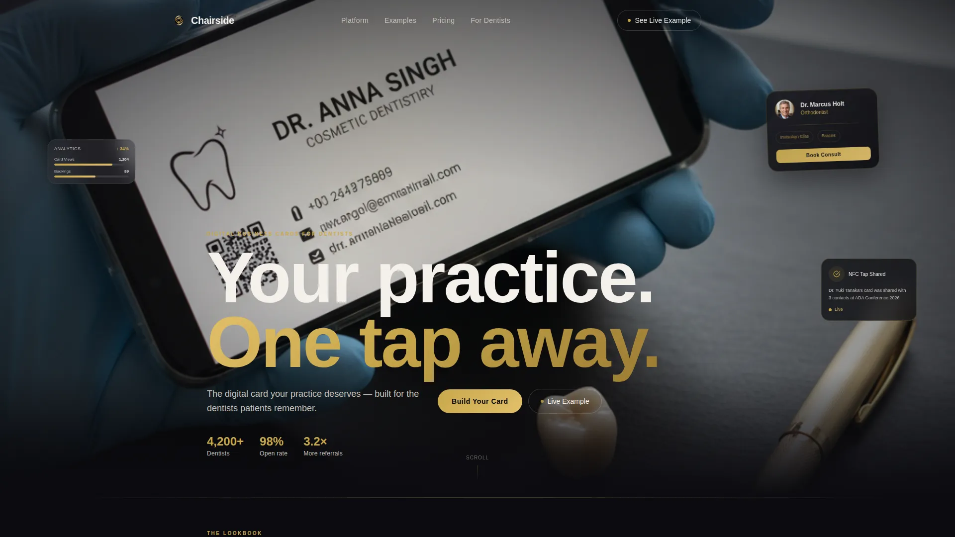 Dentist Profile Booking Website Template