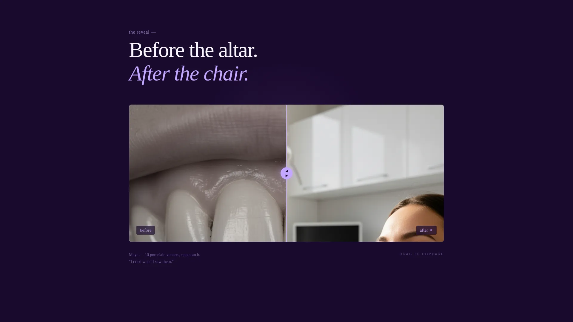 Dentist Profile Specialist Booking Website Template