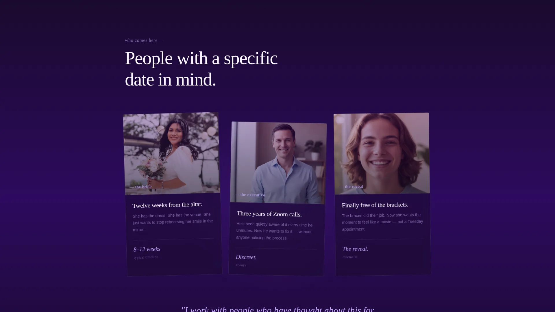 Dentist Profile Specialist Booking Website Template
