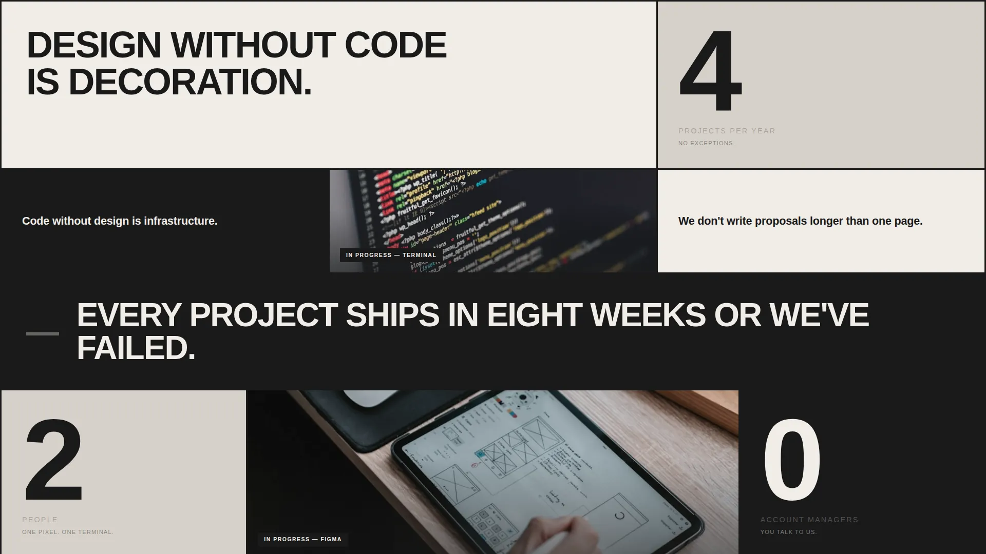 Multi-Discipline Portfolio Pre-Launch Website Template