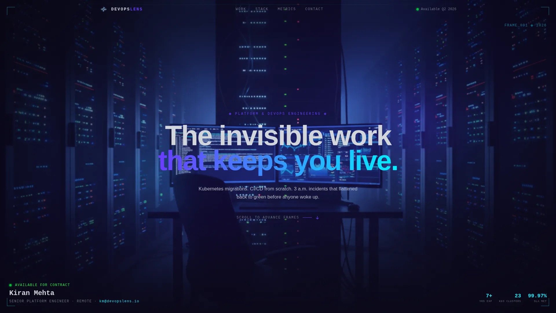 Developer & Tech Portfolio Portfolio Website Template