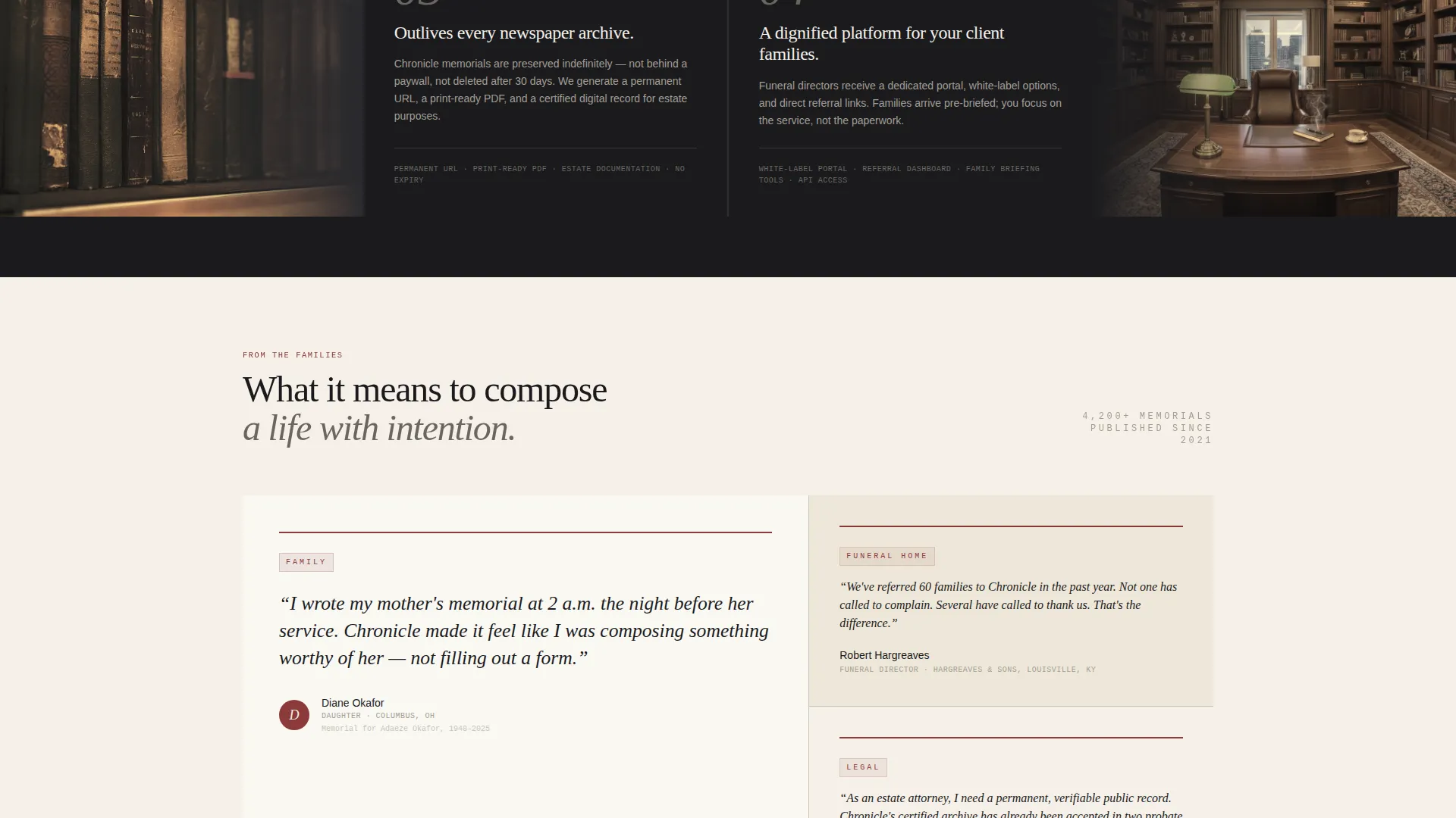 Memorial & Tribute Page Directory Website Template