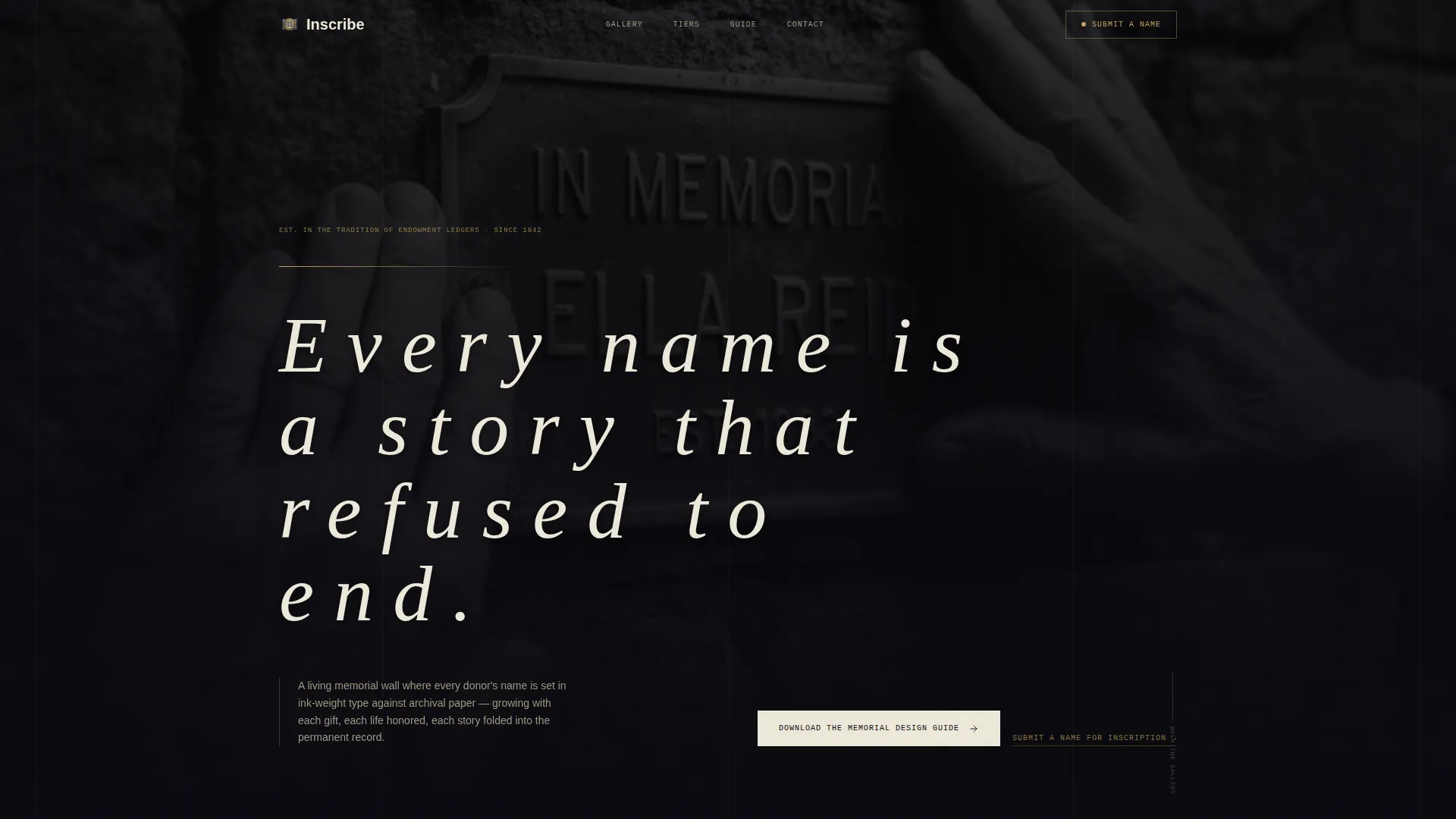 Memorial & Tribute Page Professional Website Template