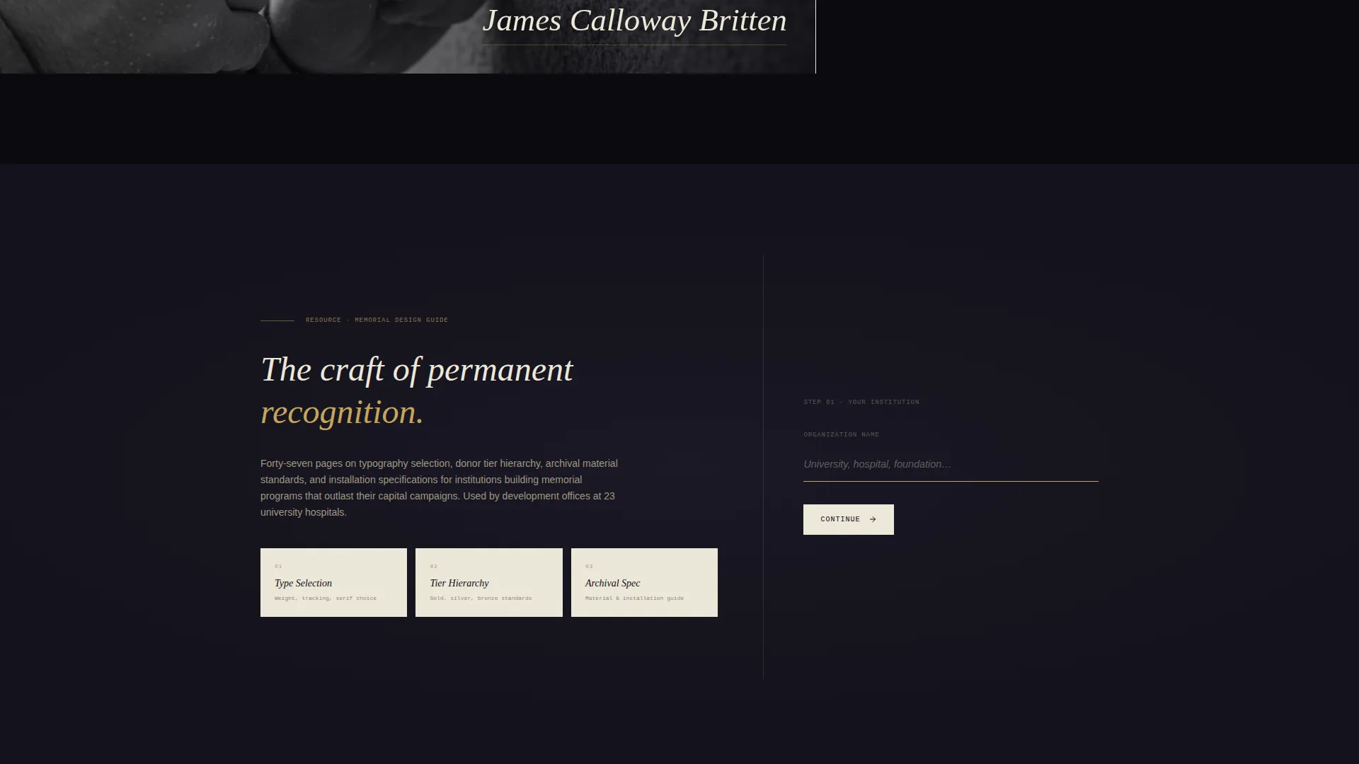 Memorial & Tribute Page Professional Website Template