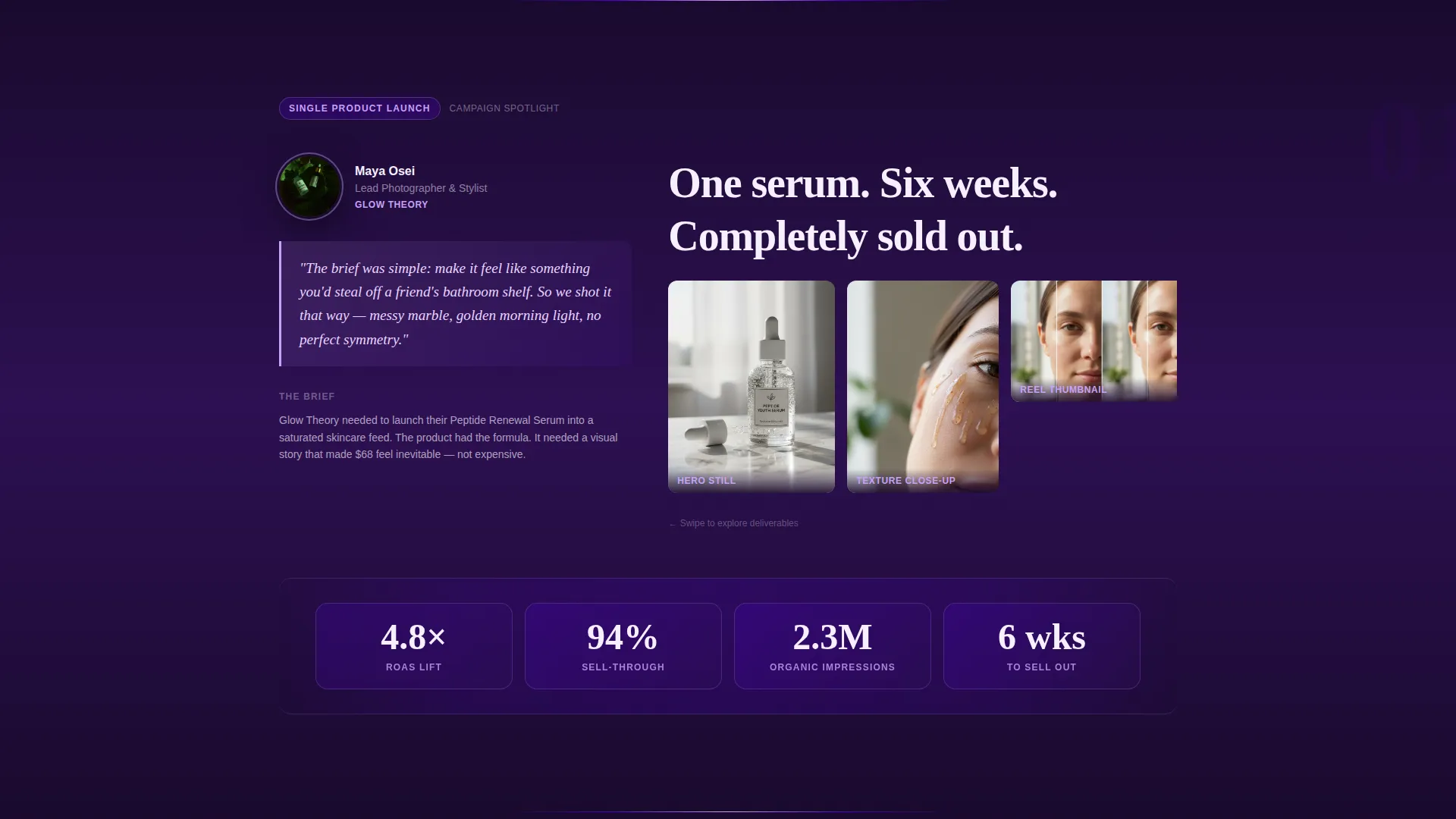E-Commerce Content Agency Landing Page Template