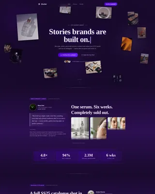 E-Commerce Content Agency Landing Page Template