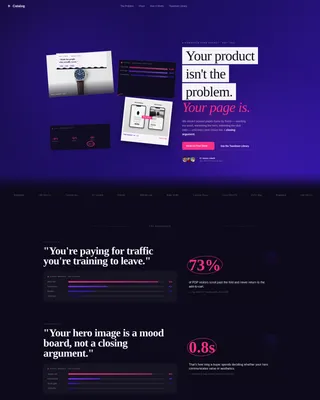 E-Commerce Marketing Agency Client Lead Website Template