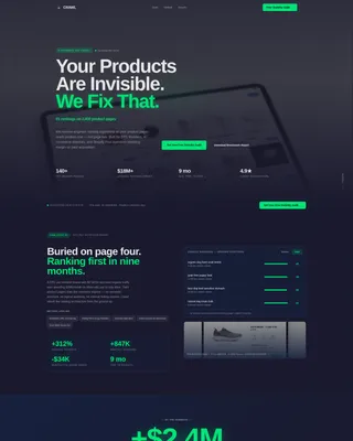 E-Commerce Marketing & Agency Portfolio Website Template