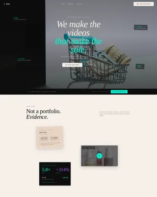 E-Commerce Marketing & Agency Specialist Portfolio Website Template