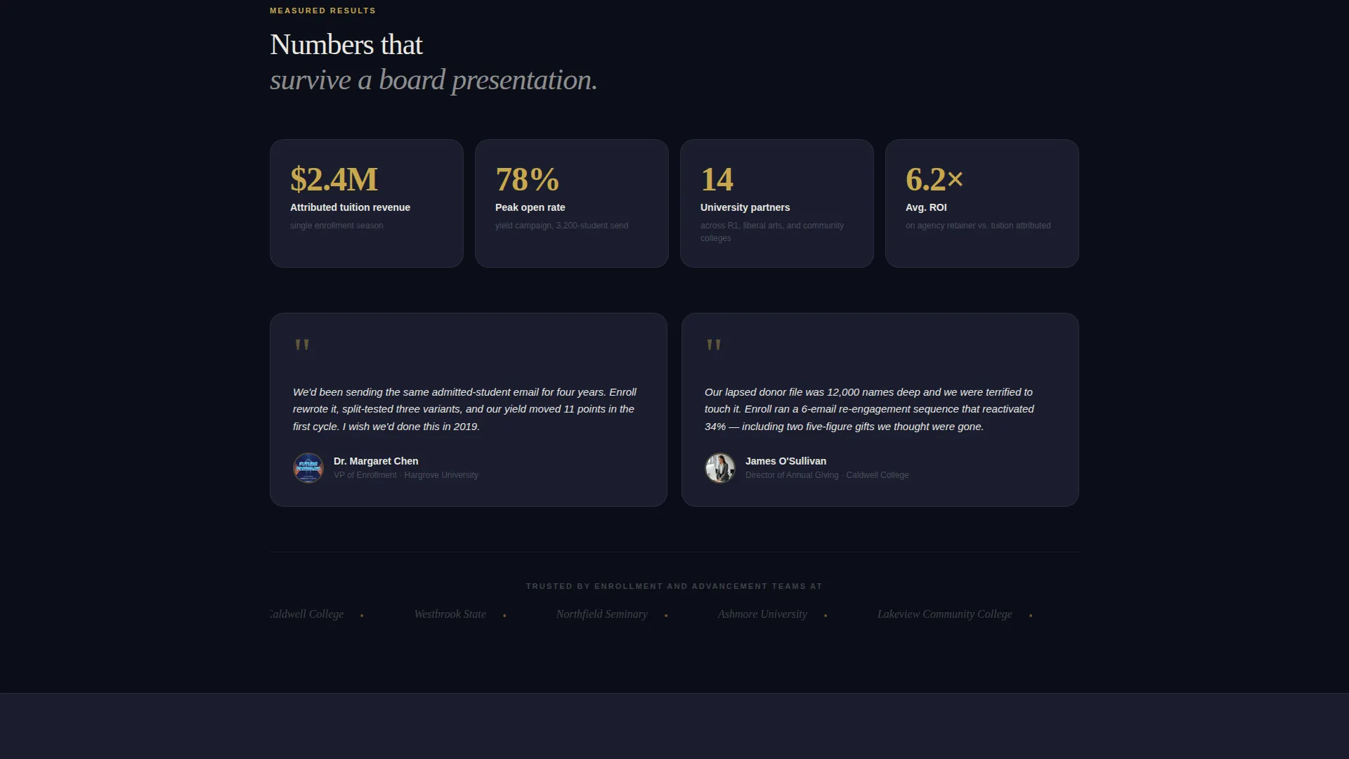 Education Email Marketing Agency Landing Page Template