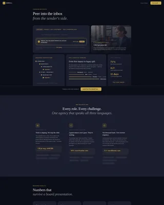 Education Email Marketing Agency Landing Page Template
