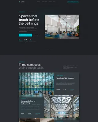 Education Facility Portfolio Landing Page Template