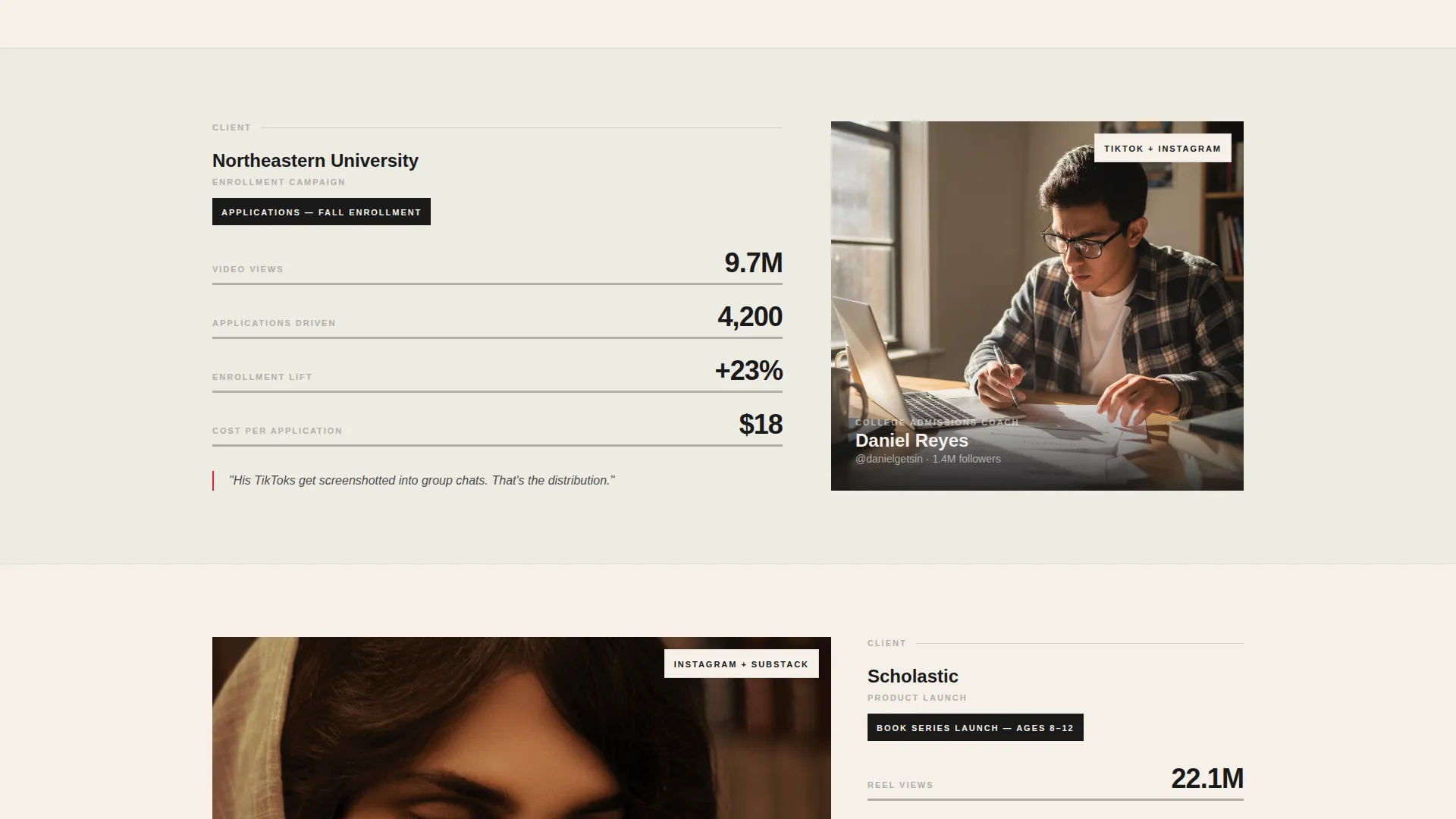 Education Marketing Agency Landing Page Template