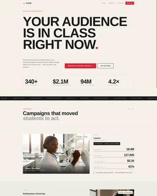 Education Marketing Agency Landing Page Template