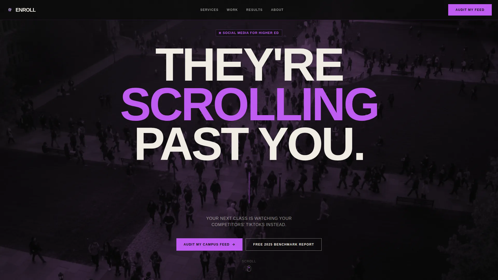 Education Social Media Agency Landing Page Template