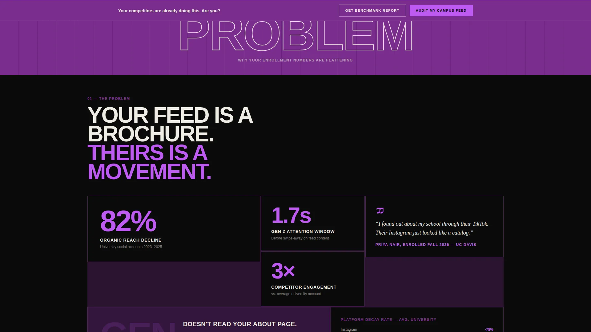 Education Social Media Agency Landing Page Template
