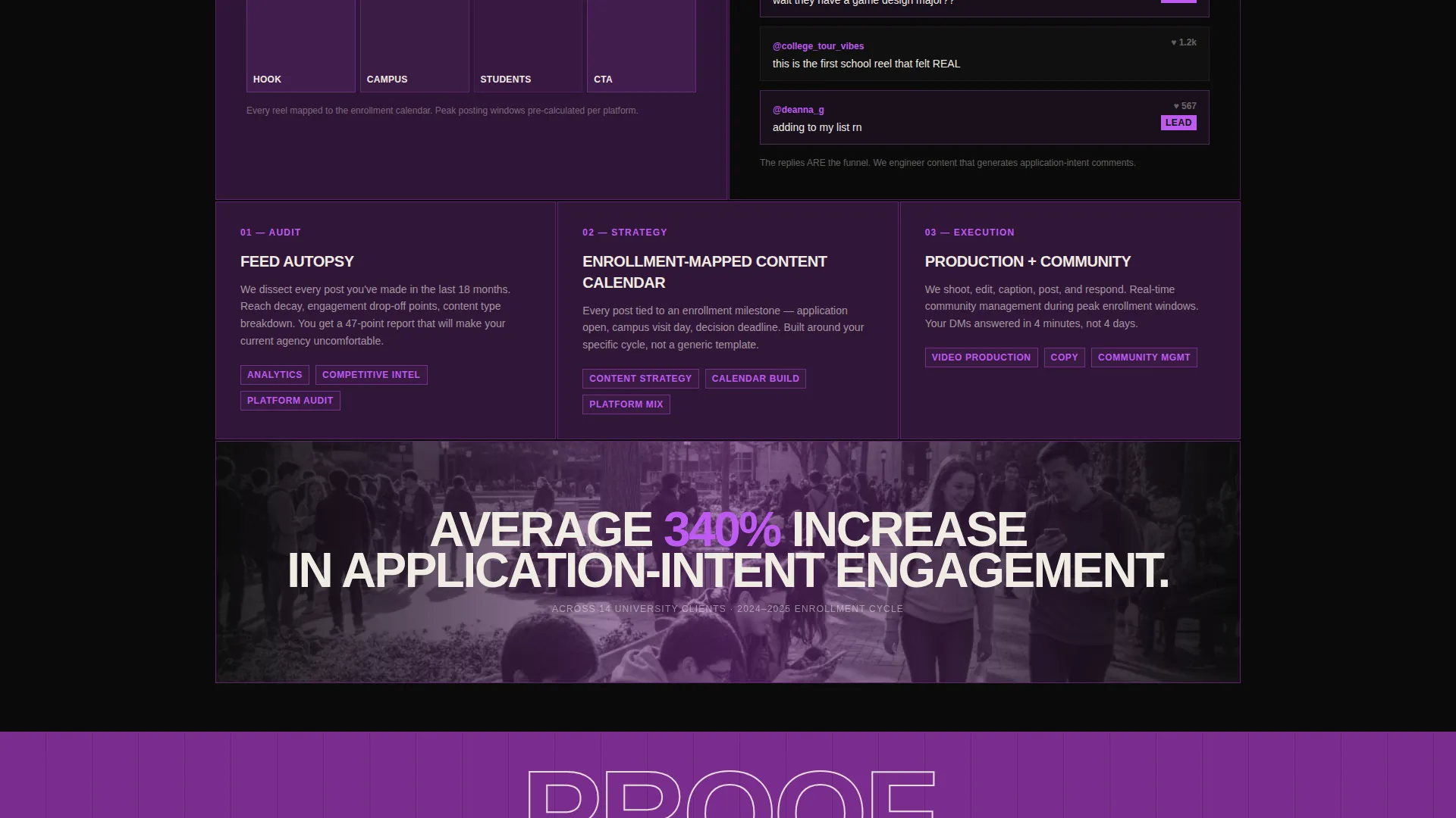 Education Social Media Agency Landing Page Template