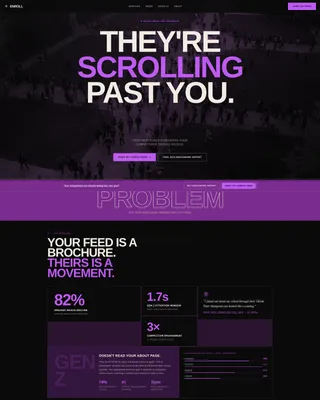 Education Social Media Agency Landing Page Template