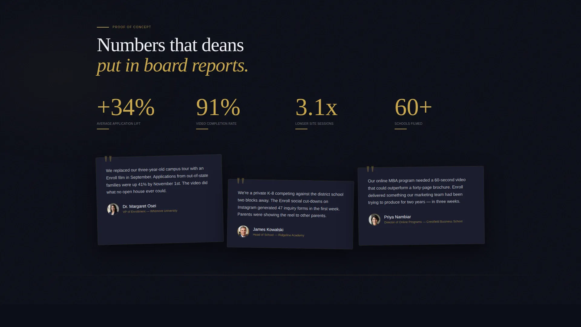 Cinematic Education Agency Landing Page Template