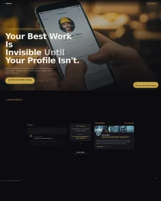 Electrician LinkedIn Optimization Landing Page Template