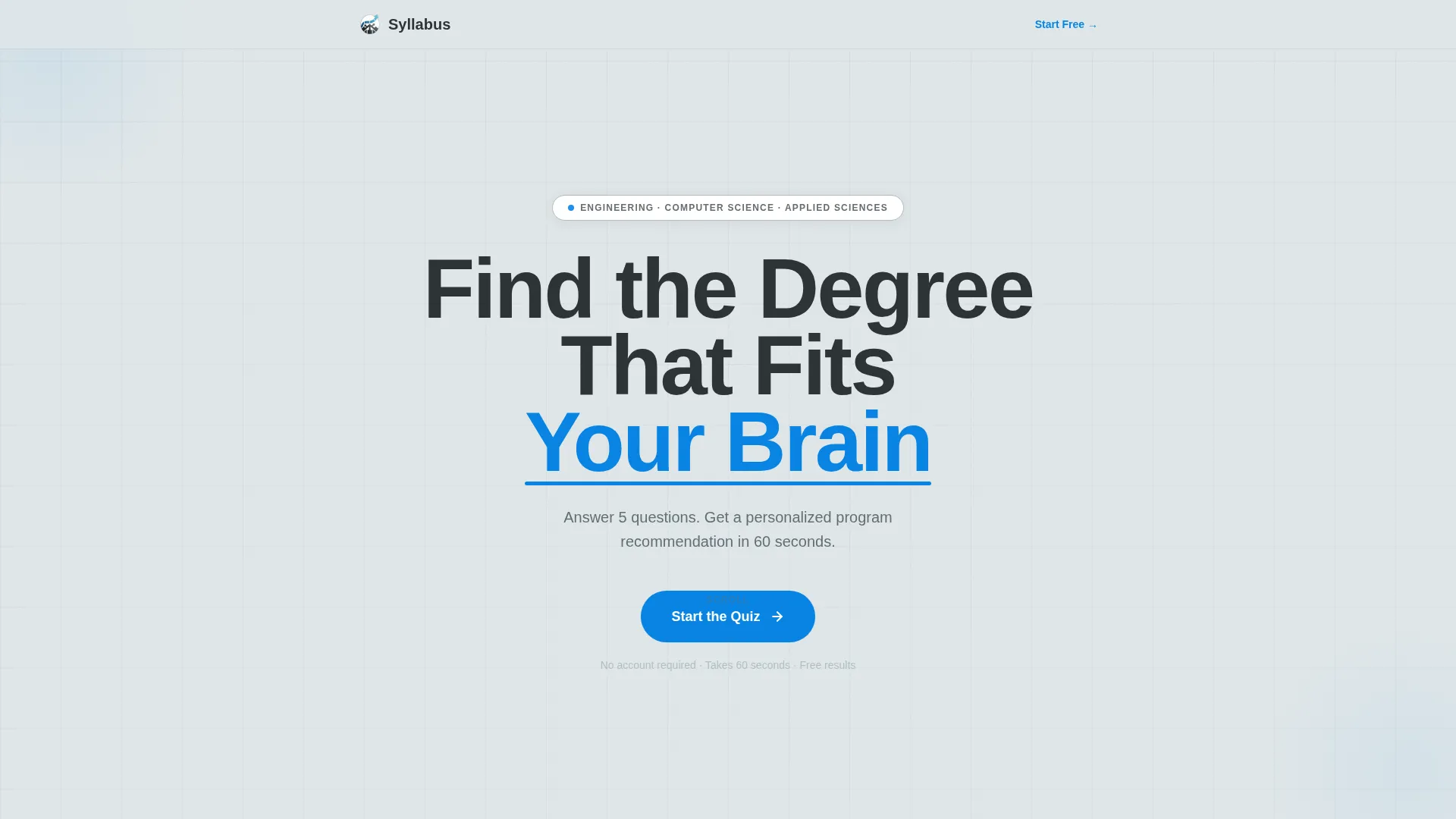 Technical University Landing Page Template