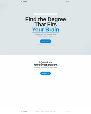 Technical University Landing Page Template