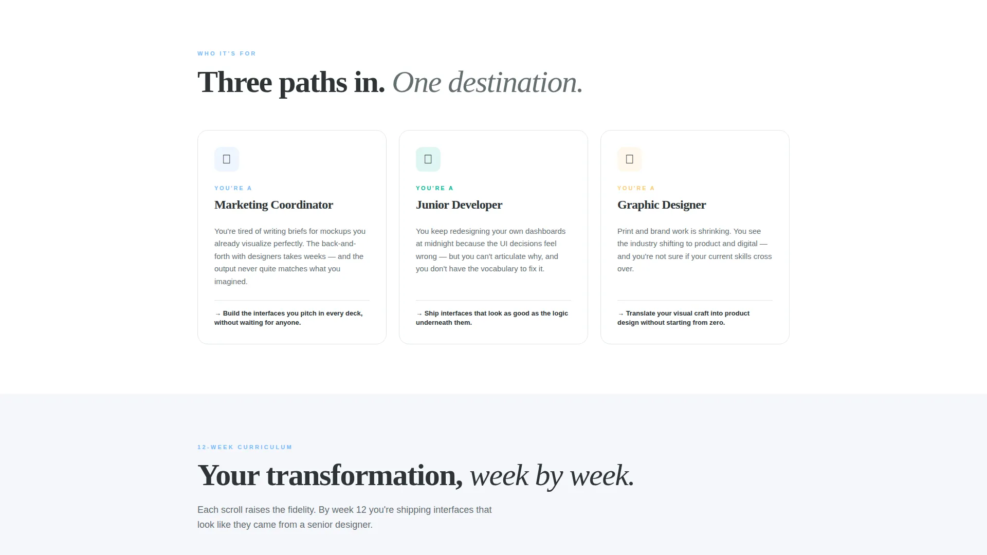 user experience/user interface Bootcamp Landing Page Template