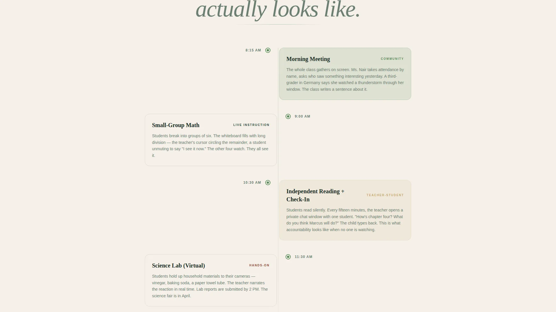 Virtual Charter School Enrollment Landing Page