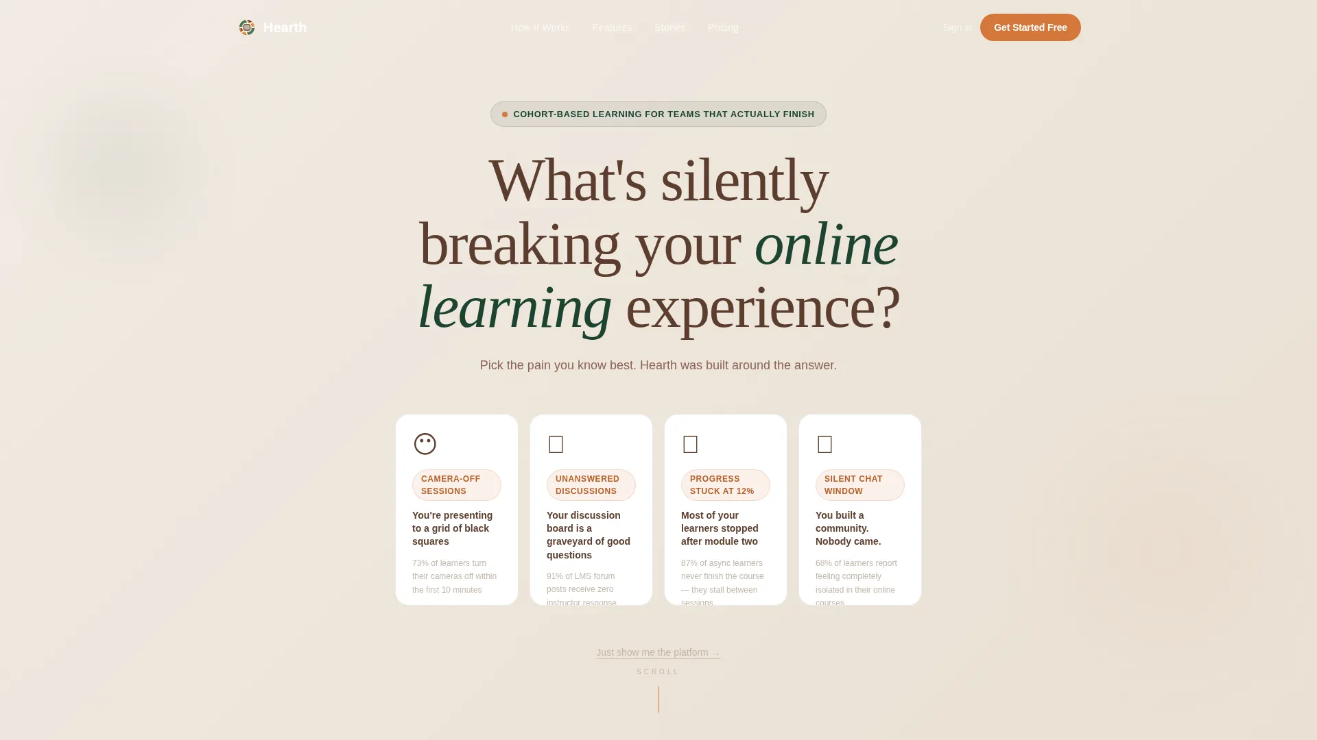Edtech Landing Page Template for Virtual Classrooms