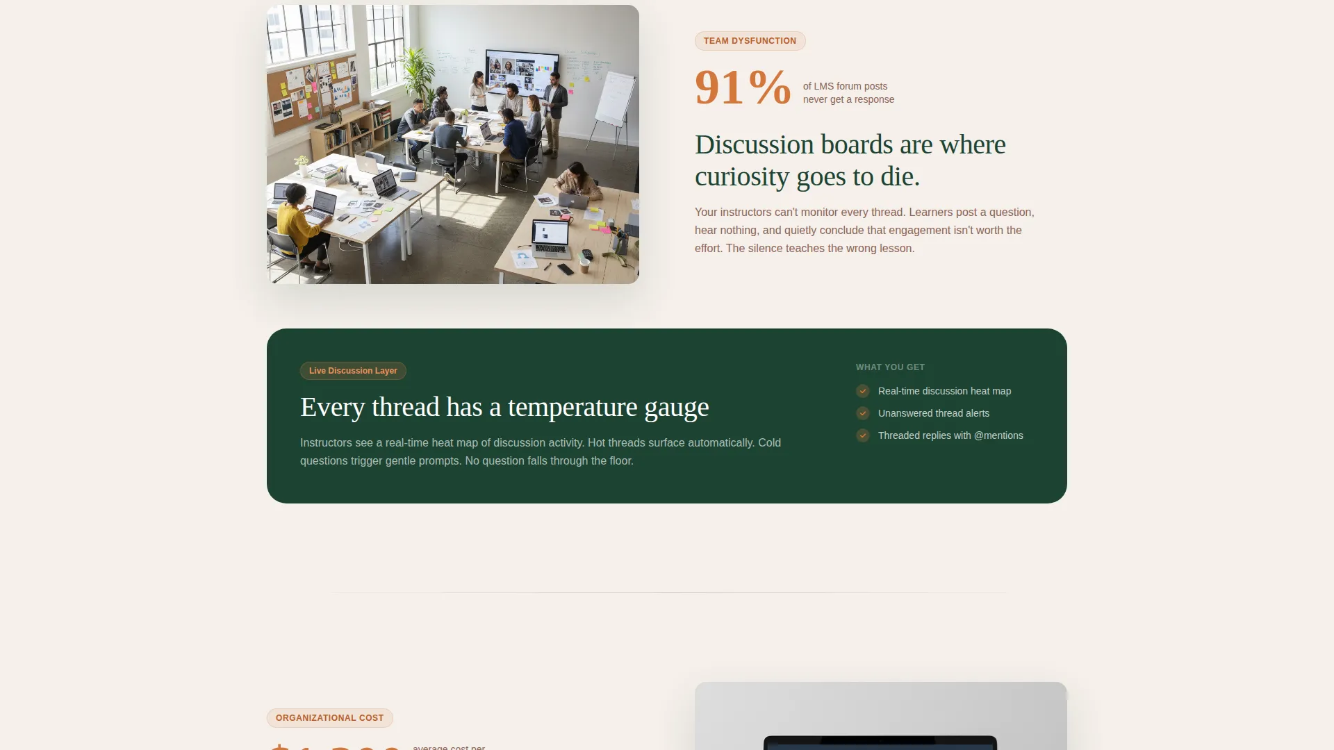 Edtech Landing Page Template for Virtual Classrooms