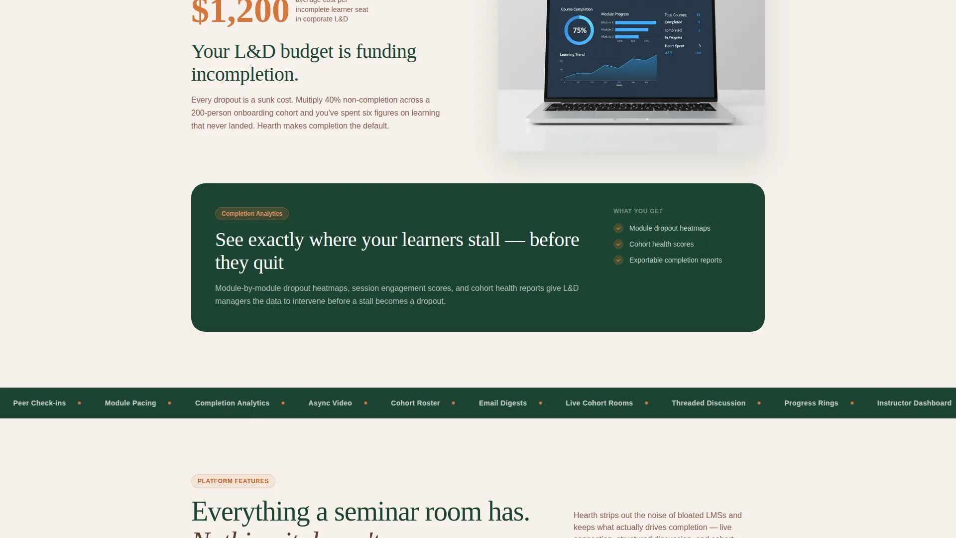 Edtech Landing Page Template for Virtual Classrooms