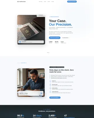Study Abroad & Admissions Portfolio Website Template