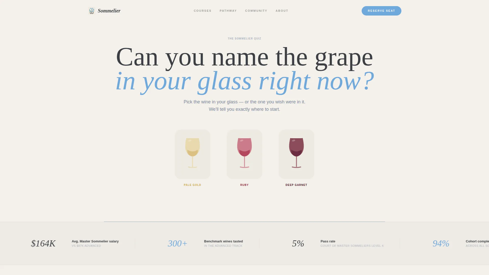 Wine Certification Landing Page Template