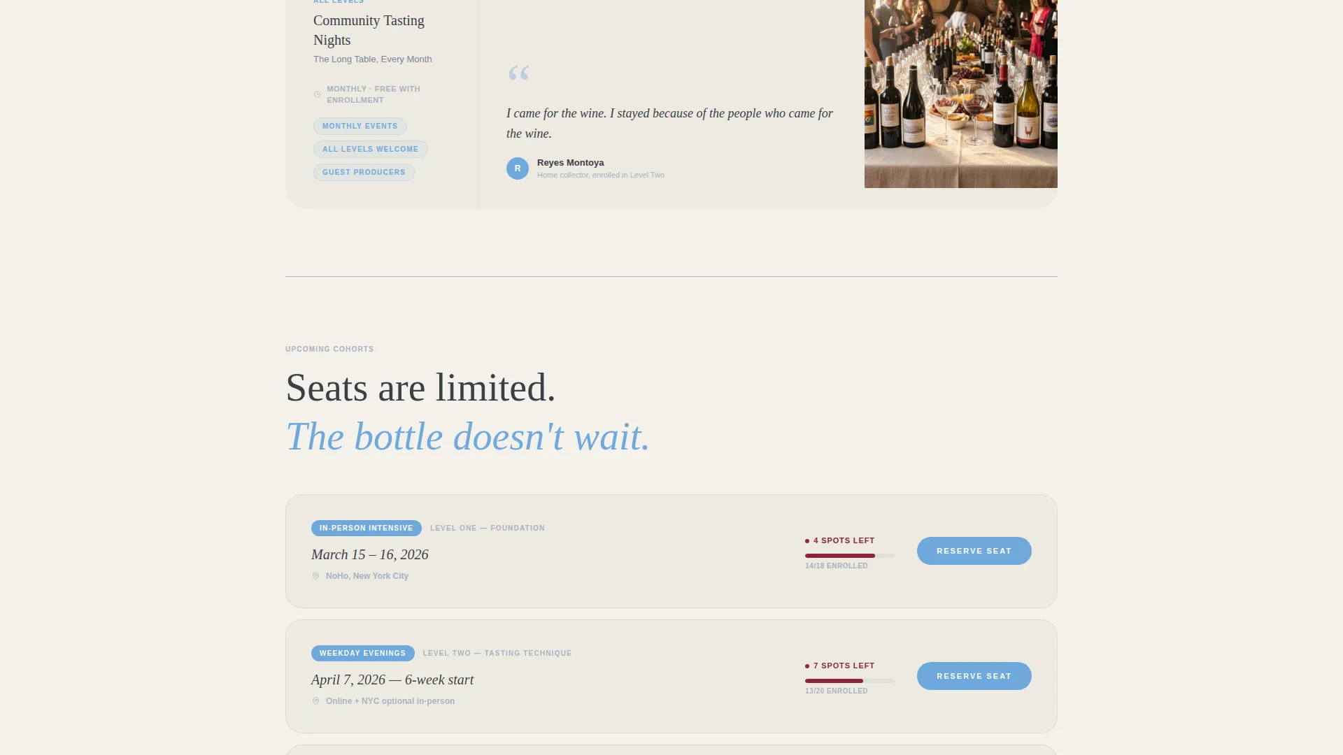 Wine Certification Landing Page Template