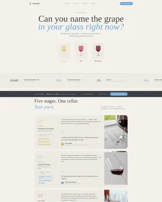 Wine Certification Landing Page Template