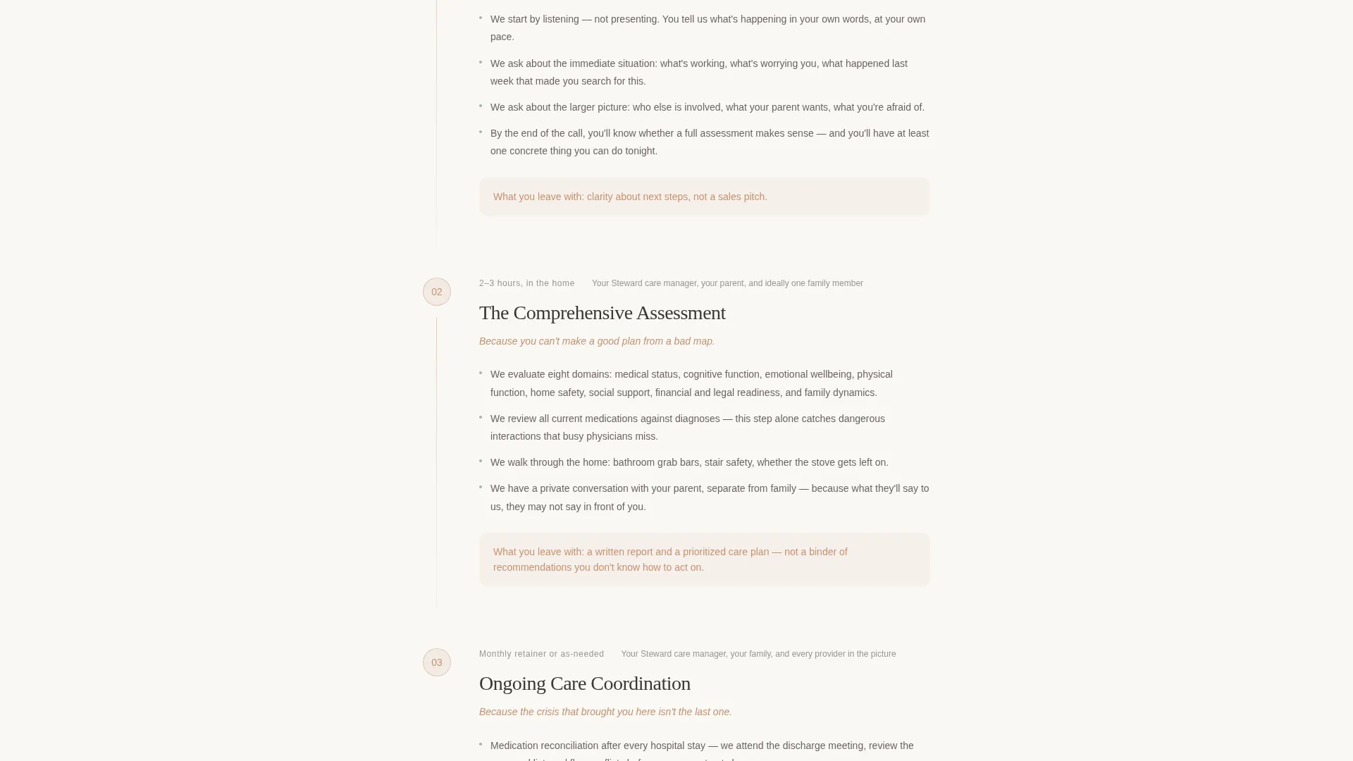 Aging Life Care Manager Landing Page Template
