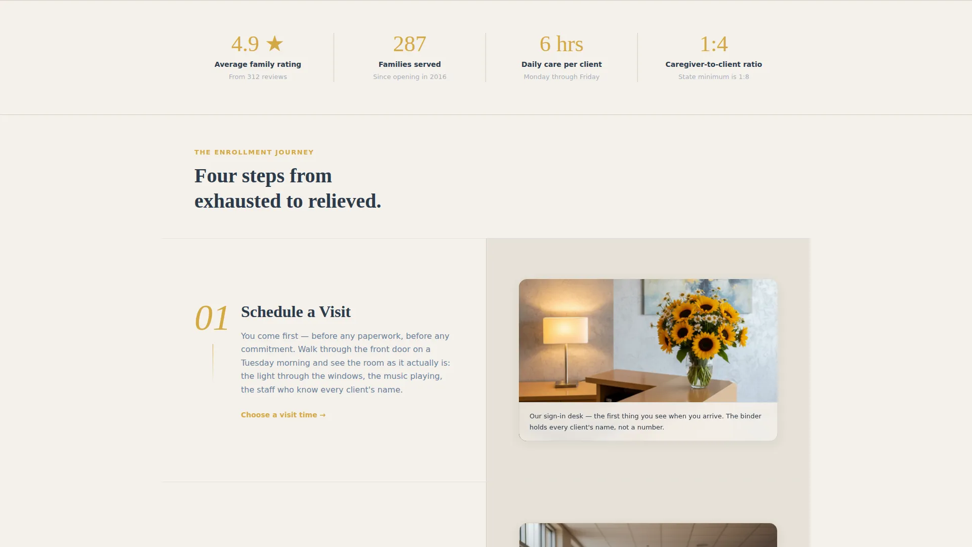 Alzheimer's Day Program Landing Page Template