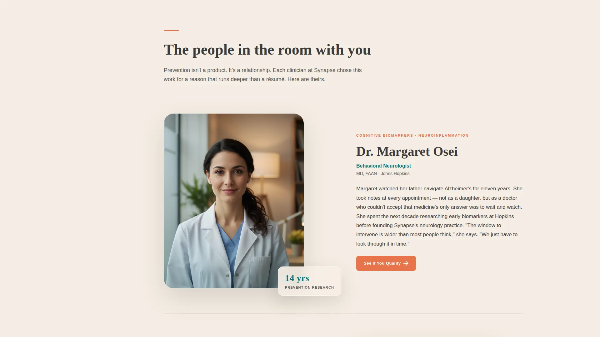 Brain Health Clinic Landing Page Template
