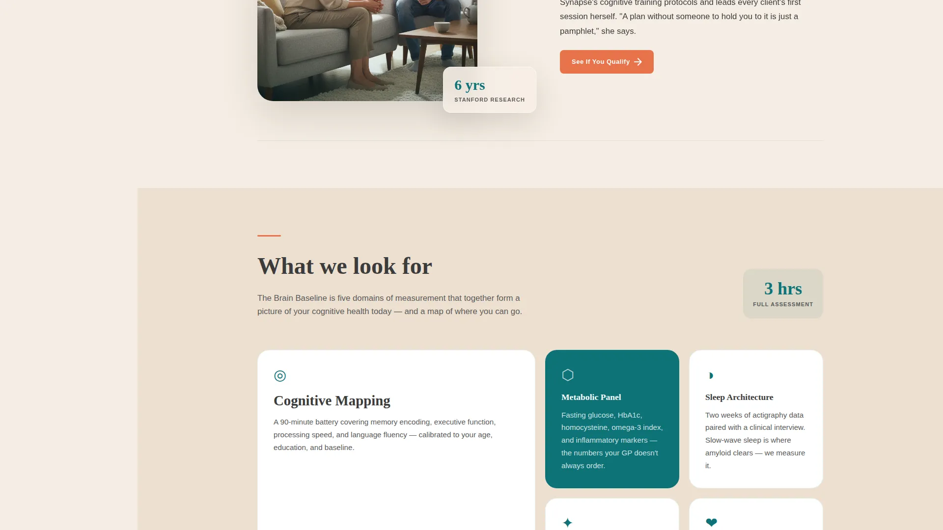 Brain Health Clinic Landing Page Template